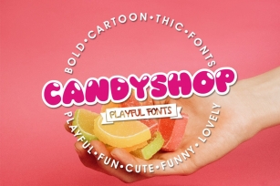 Candyshop - Playful Fonts Font Download