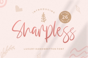 Sharpless - Handwritten With Doodle Font Download