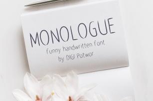 Monologue font Font Download