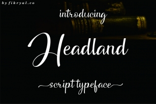 Headland  Script typeface Font Download