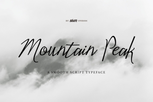 Mountain Peak Typeface Font Download