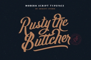 Rusty The Buttcher - Extra Font Download