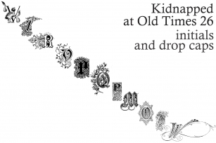 Kidnapped at Old Times 26 Font Download