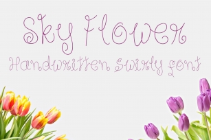 Sky Flower - Handwritten Font Font Download