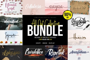 ALL OUT COLLECTION BUNDLE Font Download