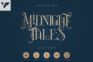 Midnight Tales - Vintage font Font Download