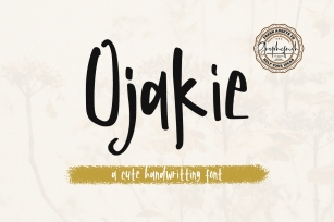 Ojakie - Cute Display Font Font Download