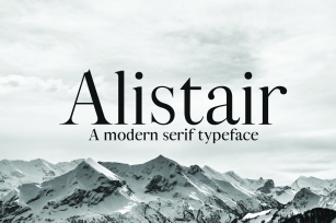 ALISTAIR FONT, A modern Serif Font Download