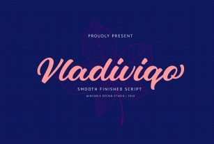 Vladiviqo - a smooth script Font Download
