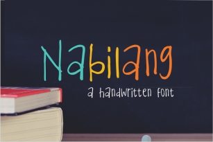Nabilang - A Handwritten Font Font Download