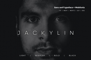 Jackylin - Typeface WebFont with 4 weights Font Download