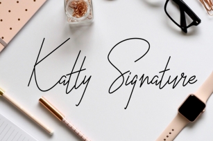 Katty Signature Font Download