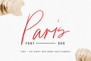 Paris | Font Duo SVG with Extras Font Download