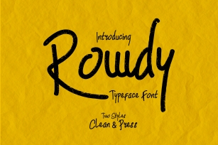 Rowdy Typeface Font Download