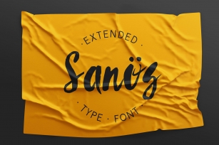 Sanu00f6s Extended Script Font Font Download