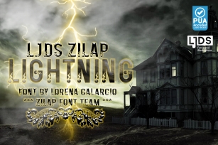 LJDS Zilap Lightning Font Download