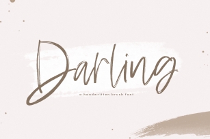 Darling - A Handwritten Brush Script Font Font Download