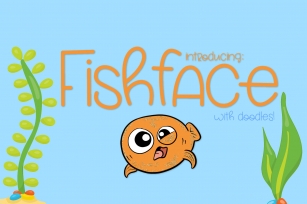 Fish Face - A Really Fun Handwritten Font Font Download