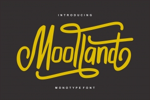 Moolland | Monotype Script Font Font Download