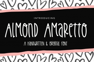 Almond Amaretto- Handwritten Font Font Download