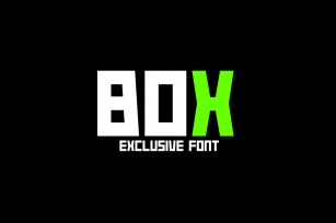 Box Typeface Font Font Download