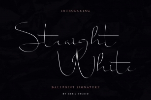 Straight white Font Download