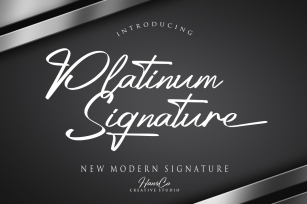 Platinum Signature Font Download