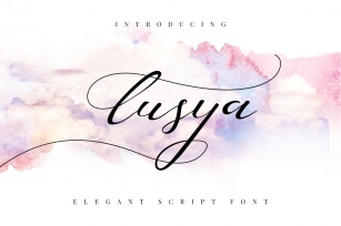 Lusya - Elegant Script Font Download