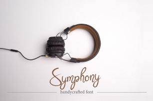 Symphony. Handycrafted font Font Download