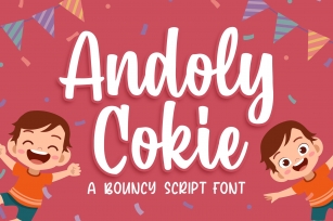 Andoly Cokie - Bouncy Script Font Font Download