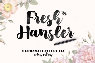 Fresh Hansler - Font Duo plus Extras Font Download