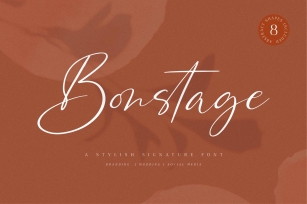 Bonstage Font Abstract Shapes Font Download