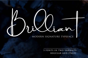 Brilliant - 3 Signature Font Font Download