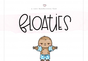 Floaties - A Cute Handwritten Font Font Download