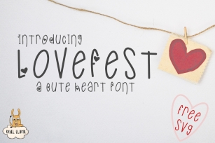 LoveFest A Cute Heart Font Font Download