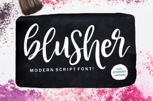 Blusher Script Font Download