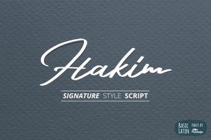 Hakim Signature Font Font Download