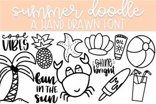 Summer Doodle Font | Doodle Font Font Download