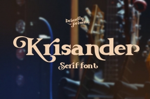 Krisander Modern Serif Font Font Download