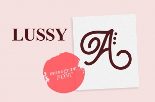 Lusy | Monogram Font Font Download