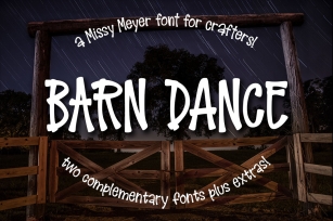 Barn Dance - a homey little font! Font Download