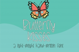PN Butterfly Kisses Font Download