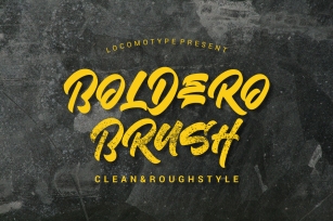 Boldero Brush Font Download