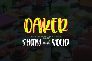 Oaker - Shiny & Solid Font Download