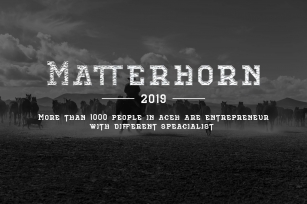 Matterhorn Font Download
