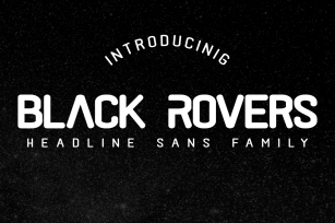 Black Rovers - headline sans family Font Download