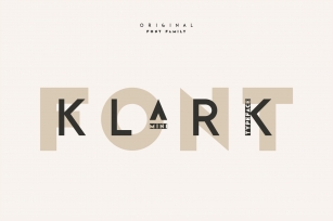 Klark. Sans serif font family. Font Download