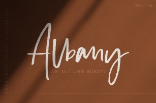 Albany | An Autumn Script Font Download