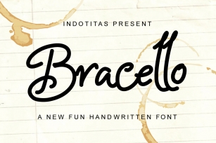 Bracello - A Fun Handwritten Font Download