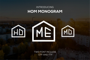 HOM Monogram (rounded) Font Download